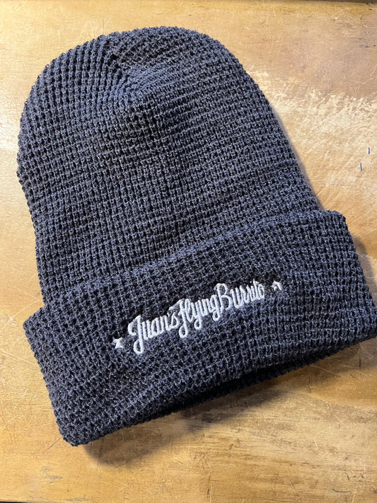 Charcoal Waffle Cuff Beanie